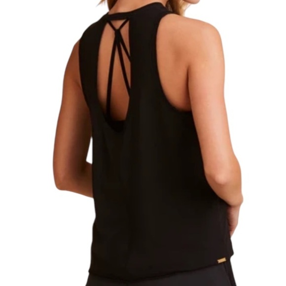 NWT ALALA Sleeveless Keyhole Muscle Atheletic Tank Black Size Small - Picture 14 of 14